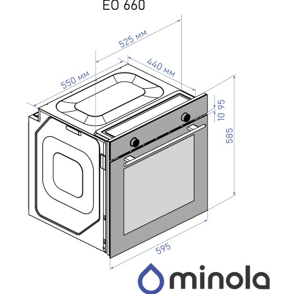 Фото - Духова шафа Minola  EO 660 I